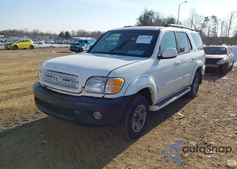 2004 Toyota Sequoia Limited V8 z USA, uszkodzony, nr VIN 5TDBT48AX4S219443